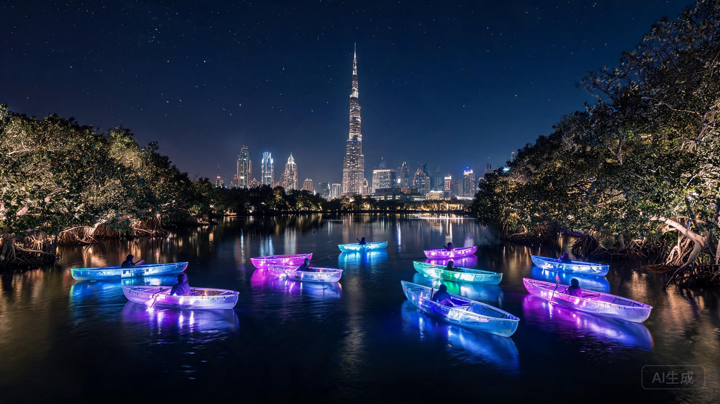 LED Kayak × 10 at Water Park in Dubai, UAE