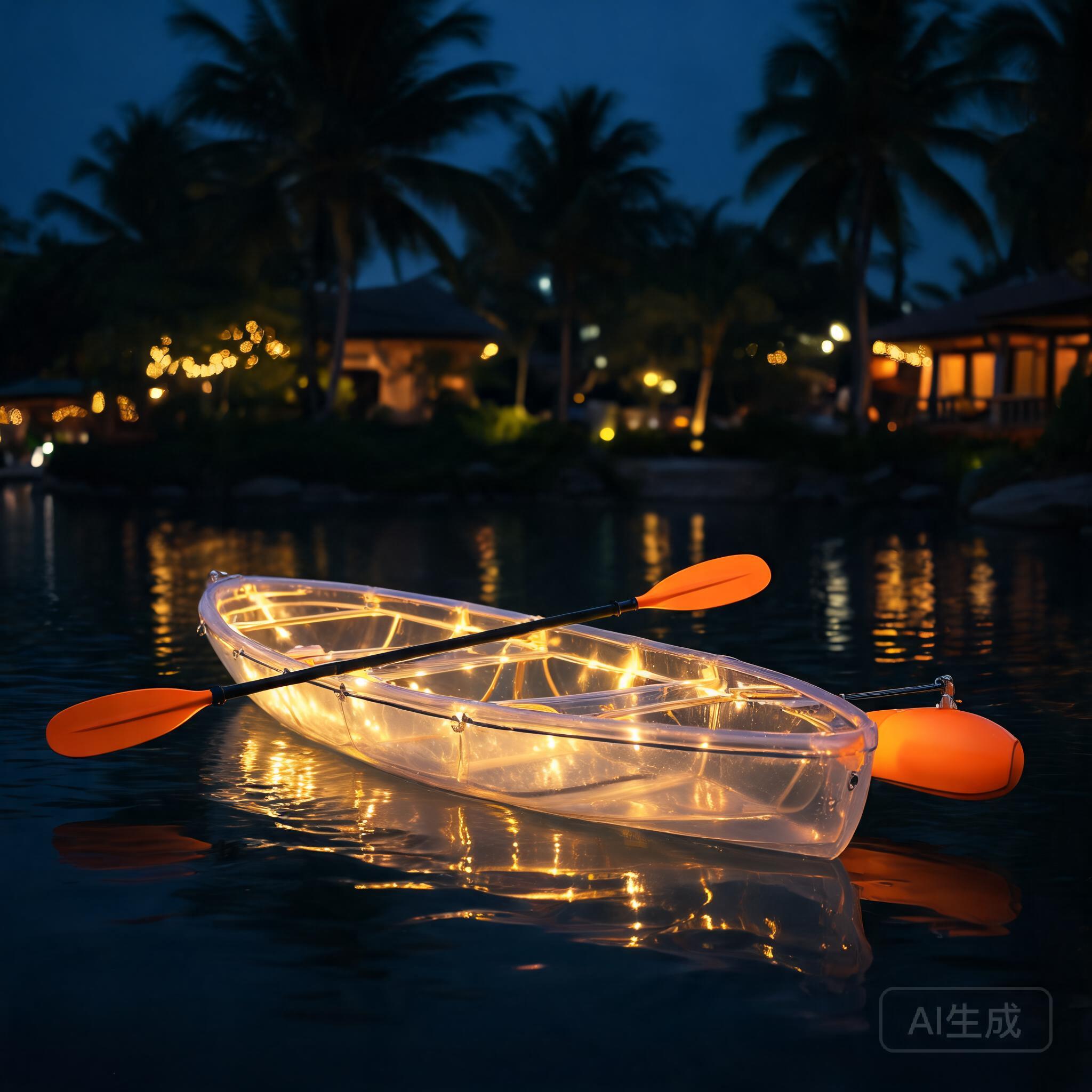 LED Transparent Kayak Night Star